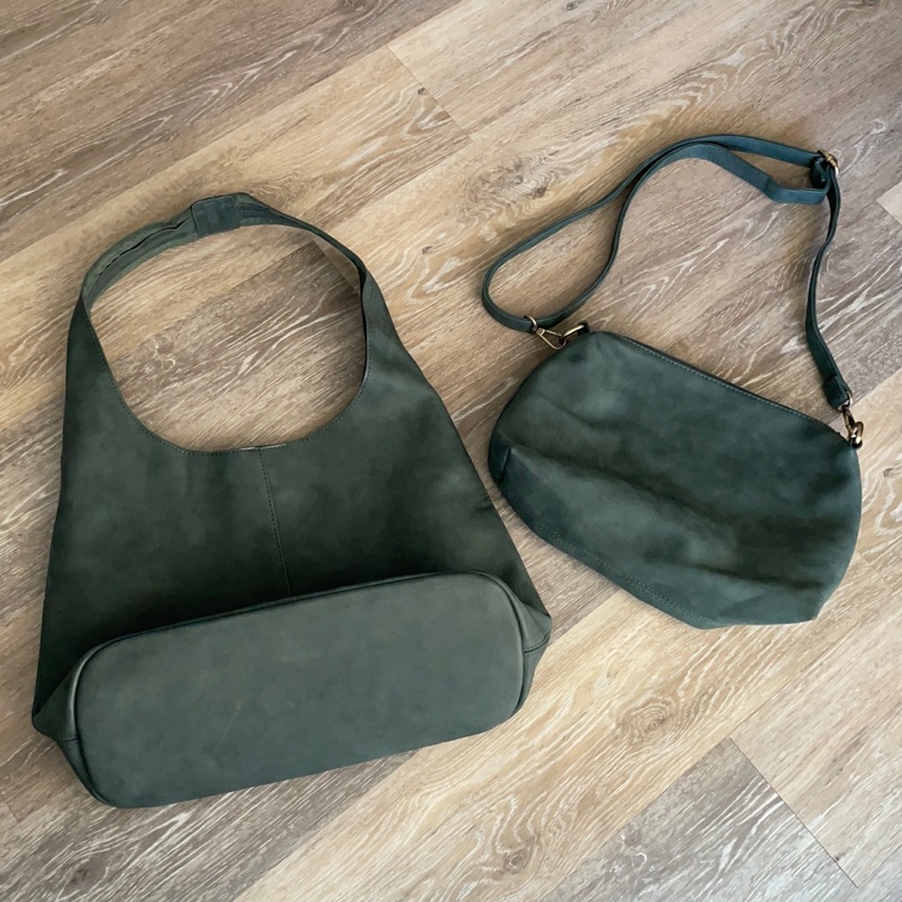 Joy Susan Green Hobo Bag Set